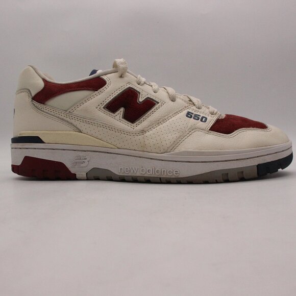 New Balance 550 Maroon Navy Men's Size 13 D Casual Athletic Sneakers